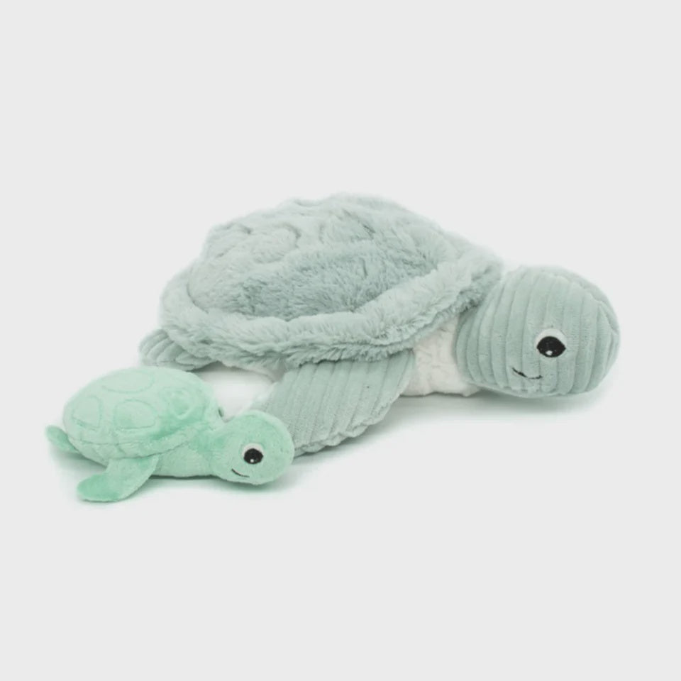 Les Ptipotos Sauvenout the Turtle, Mum & Baby - Mint