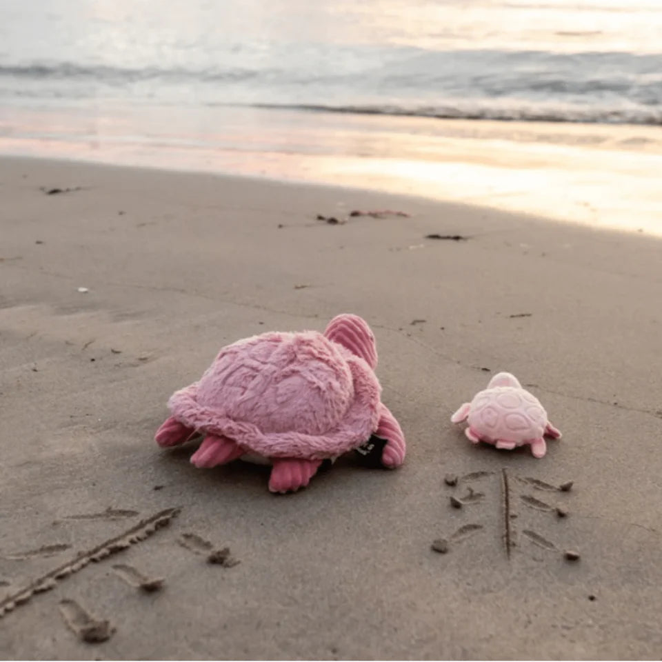 Les Ptipotos Sauvenout the Turtle, Mum & Baby - Pink