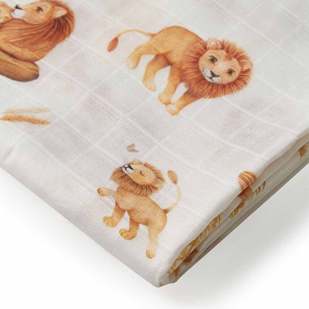 Snuggle Hunny Lion Organic Muslin Wrap