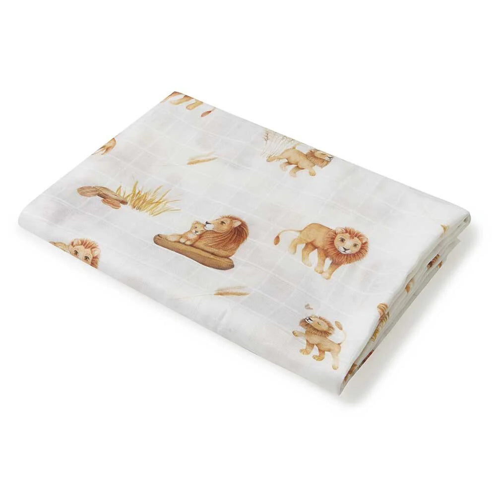 Snuggle Hunny Lion Organic Muslin Wrap