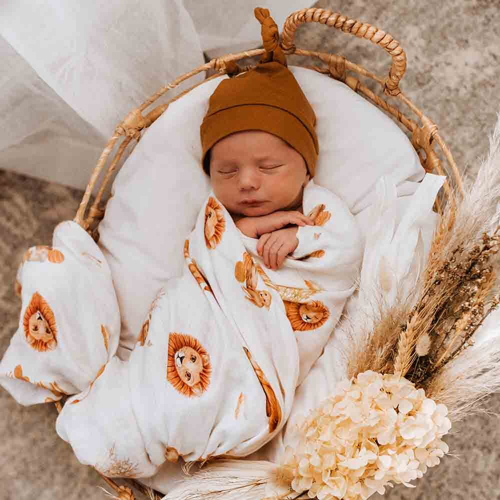 Snuggle Hunny Lion Organic Muslin Wrap