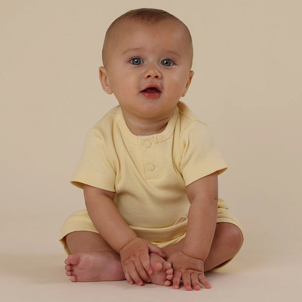 Snuggle Hunny Sunlight Short Sleeve Organic Bodysuit
