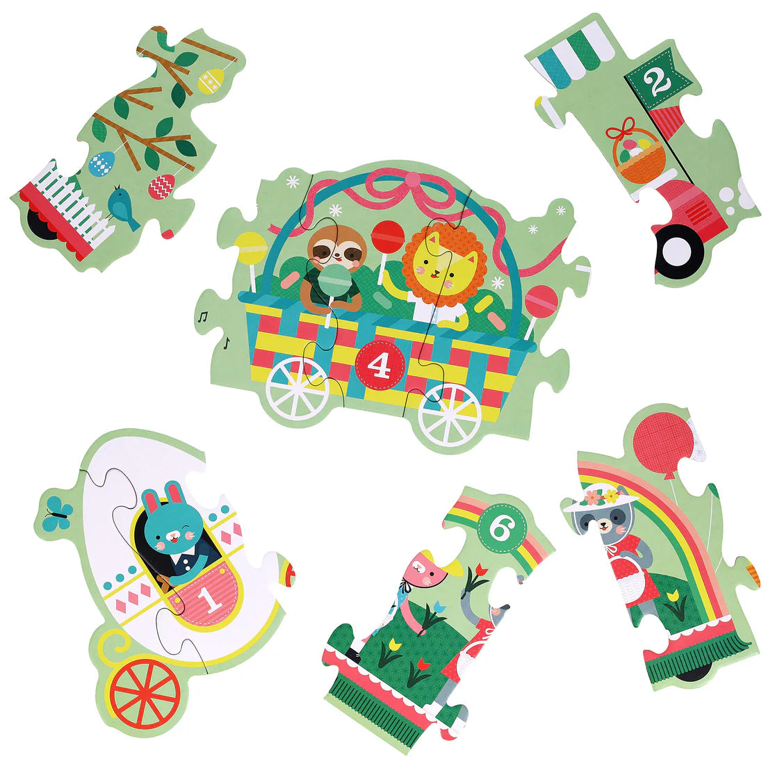 Petit Collage Easter Parade Shaped Floor Puzzle - 30pc