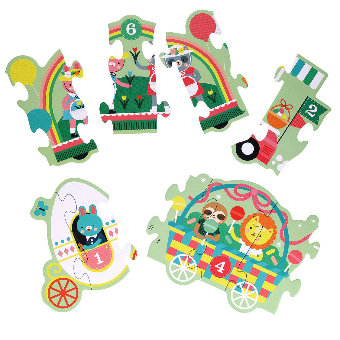 Petit Collage Easter Parade Shaped Floor Puzzle - 30pc